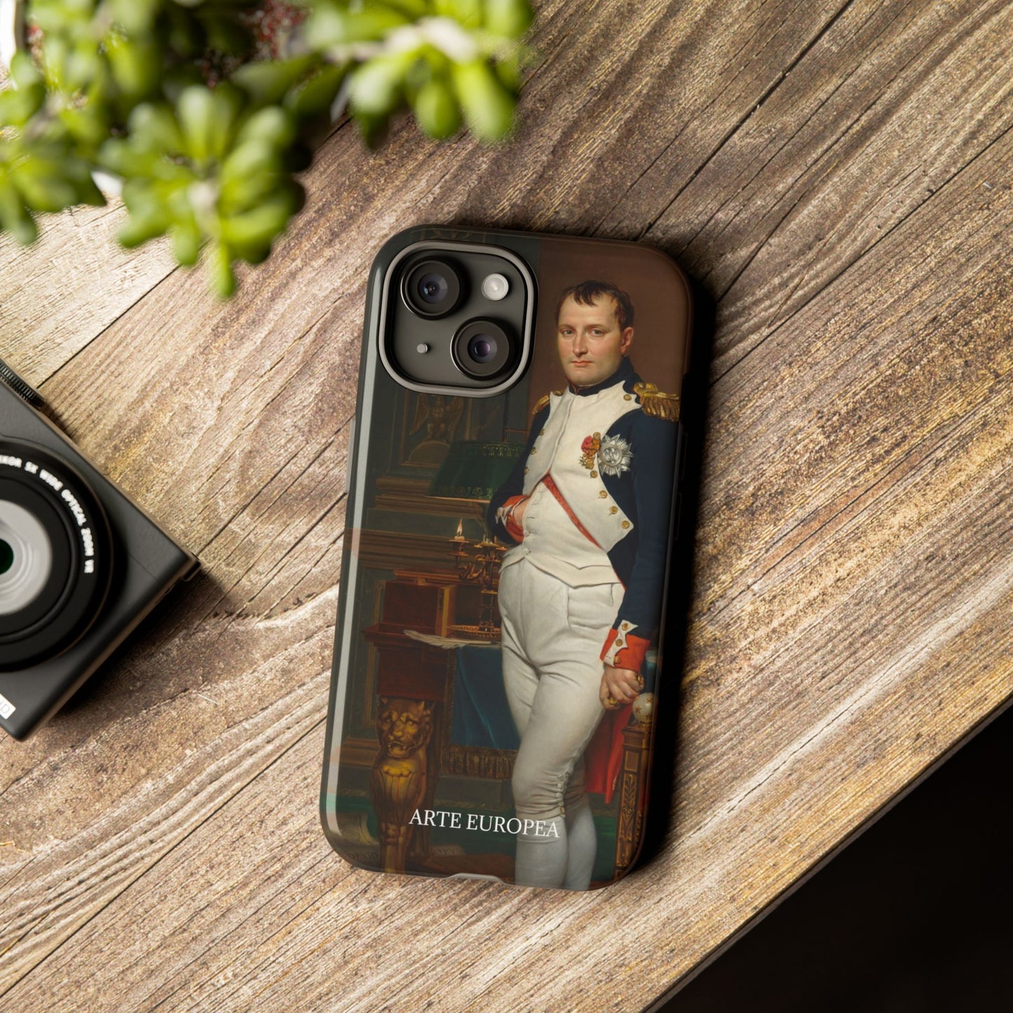 The Emperor Napoleon in His Study at the Tuileries - Jacques-Louis David (1812) - Phone Case