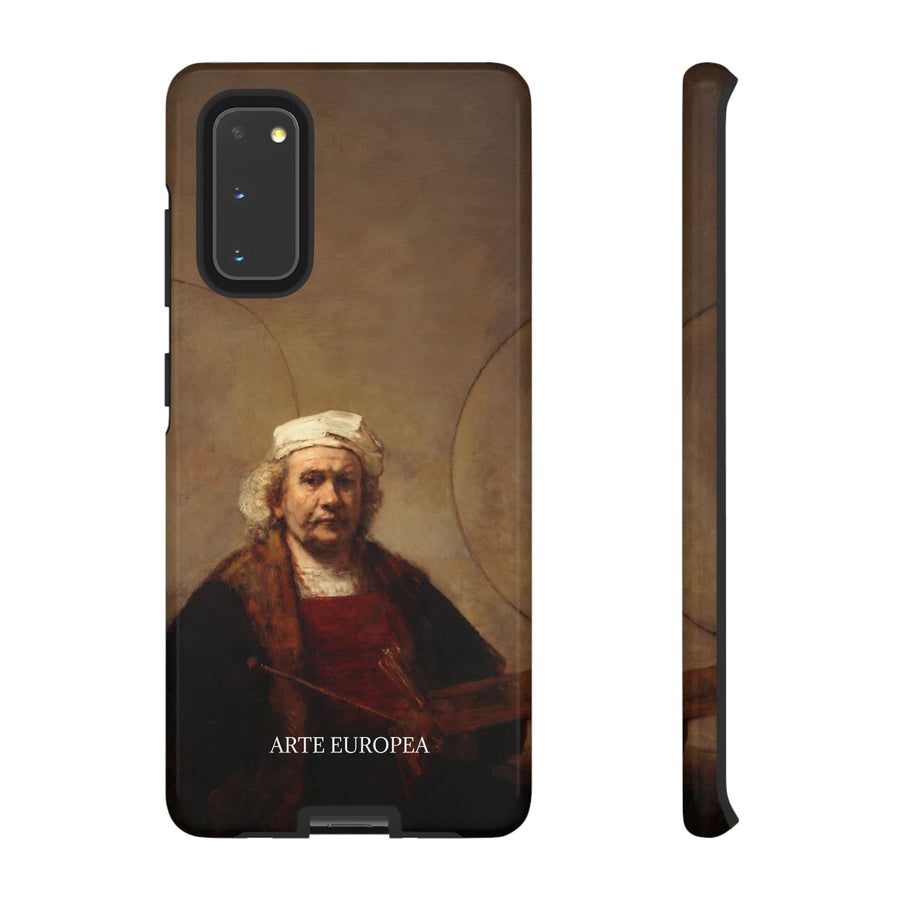 Self-Portrait with Two Circles by Rembrandt van Rijn, phone case
