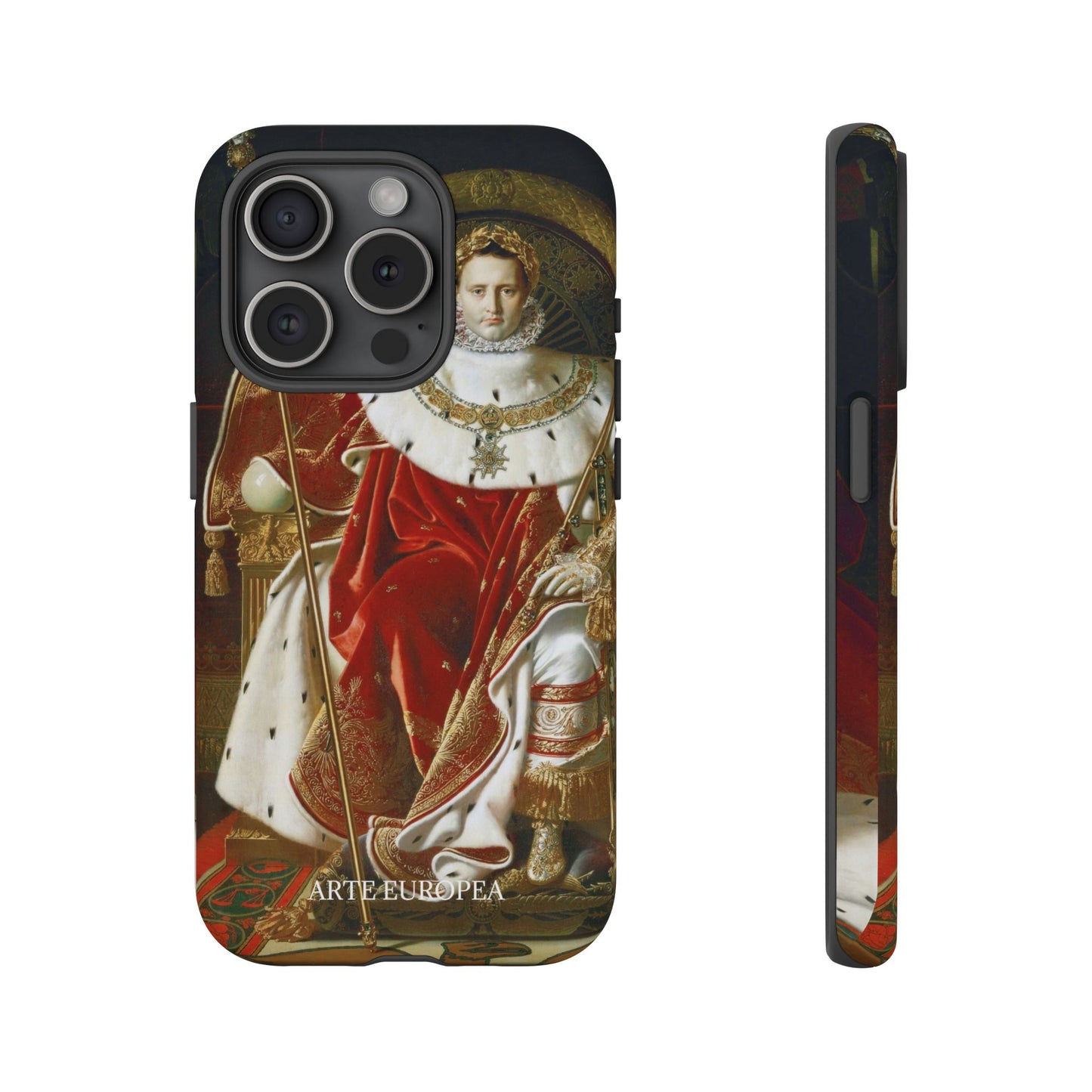 Napoleon I on His Imperial Throne - Jean-Auguste-Dominique Ingres (1806) - iPhone Case