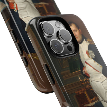 The Emperor Napoleon in His Study at the Tuileries - Jacques-Louis David (1812) - Phone Case