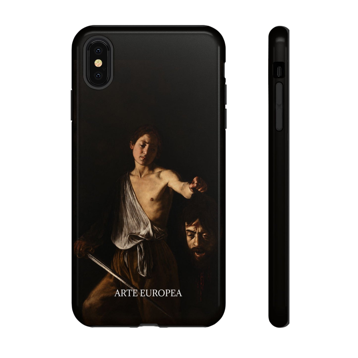 David with the Head of Goliath- Caravaggio (1609-1610) - iPhone Case