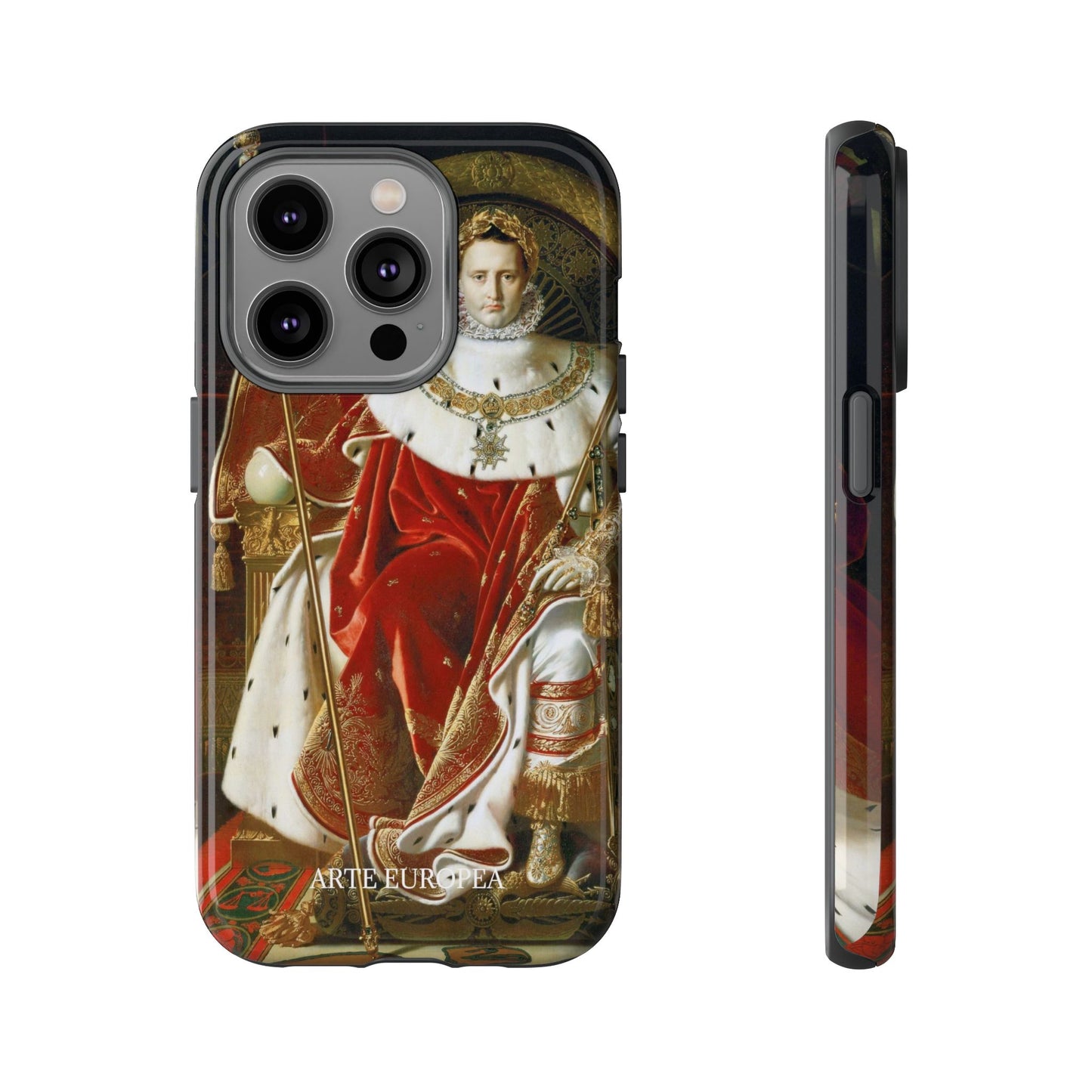 Napoleon I on His Imperial Throne - Jean-Auguste-Dominique Ingres (1806) - iPhone Case