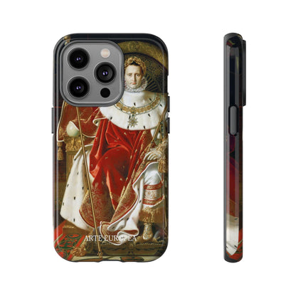Napoleon I on His Imperial Throne - Jean-Auguste-Dominique Ingres (1806) - iPhone Case