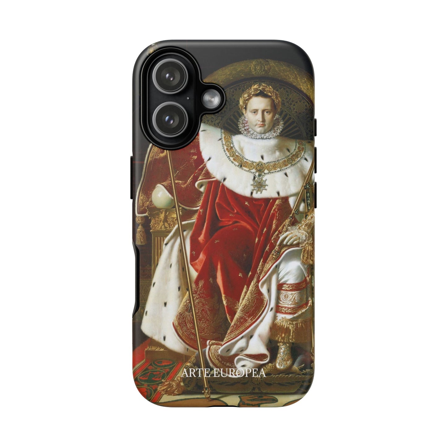 Napoleon I on His Imperial Throne - Jean-Auguste-Dominique Ingres (1806) - iPhone Case