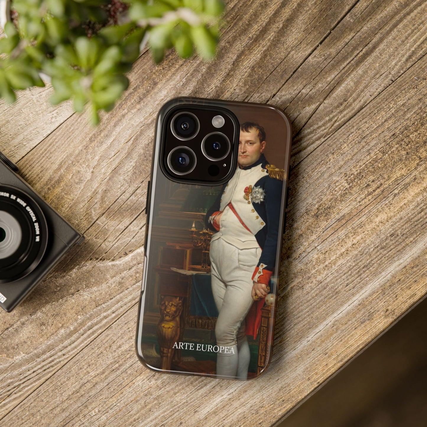 The Emperor Napoleon in His Study at the Tuileries - Jacques-Louis David (1812) - Phone Case