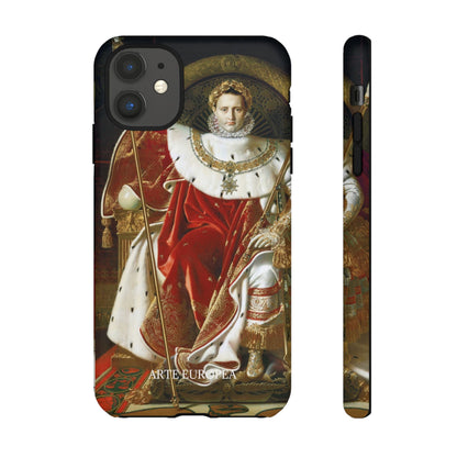 Napoleon I on His Imperial Throne - Jean-Auguste-Dominique Ingres (1806) - iPhone Case
