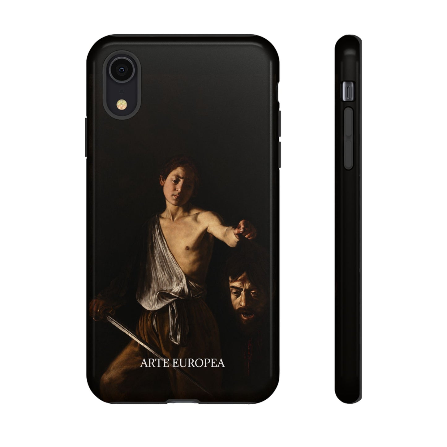 David with the Head of Goliath- Caravaggio (1609-1610) - iPhone Case