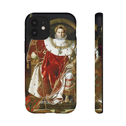 Napoleon I on His Imperial Throne - Jean-Auguste-Dominique Ingres (1806) - iPhone Case