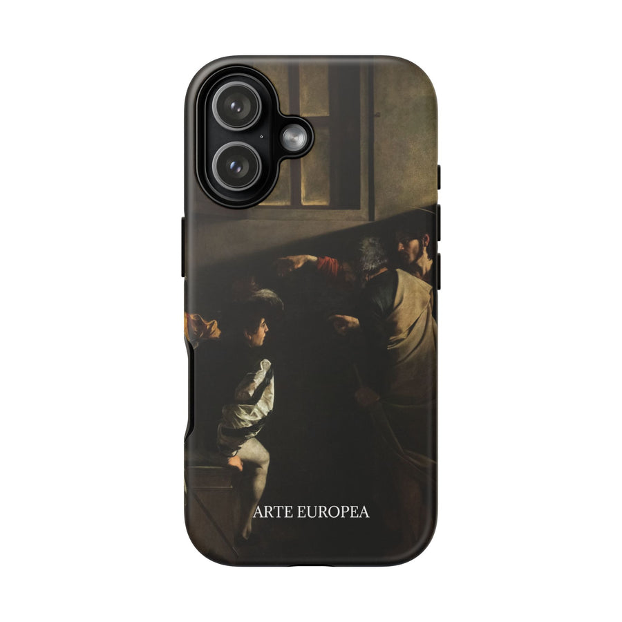 The Calling of Saint Matthew by Caravaggio, phone case