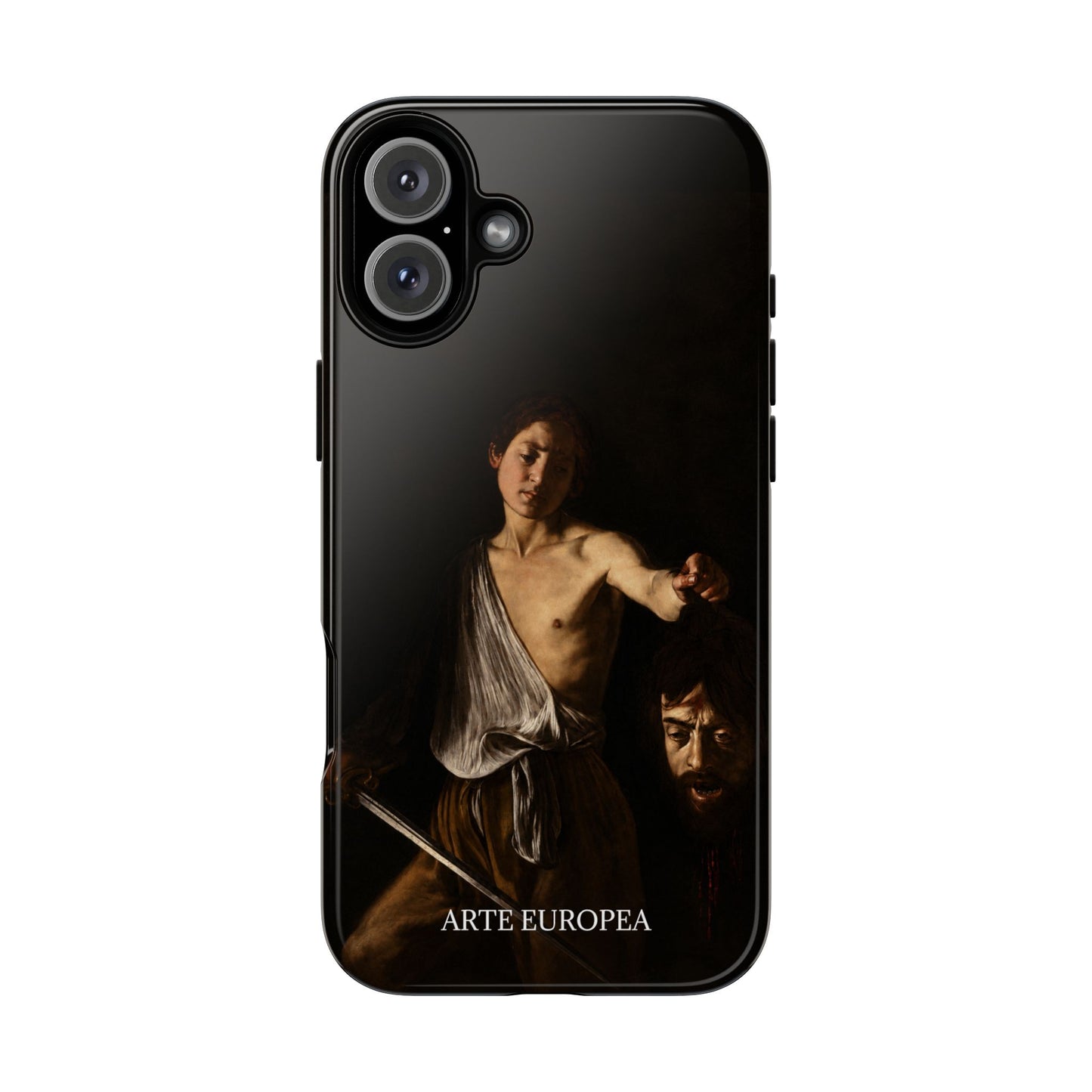 David with the Head of Goliath- Caravaggio (1609-1610) - iPhone Case