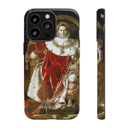 Napoleon I on His Imperial Throne - Jean-Auguste-Dominique Ingres (1806) - iPhone Case
