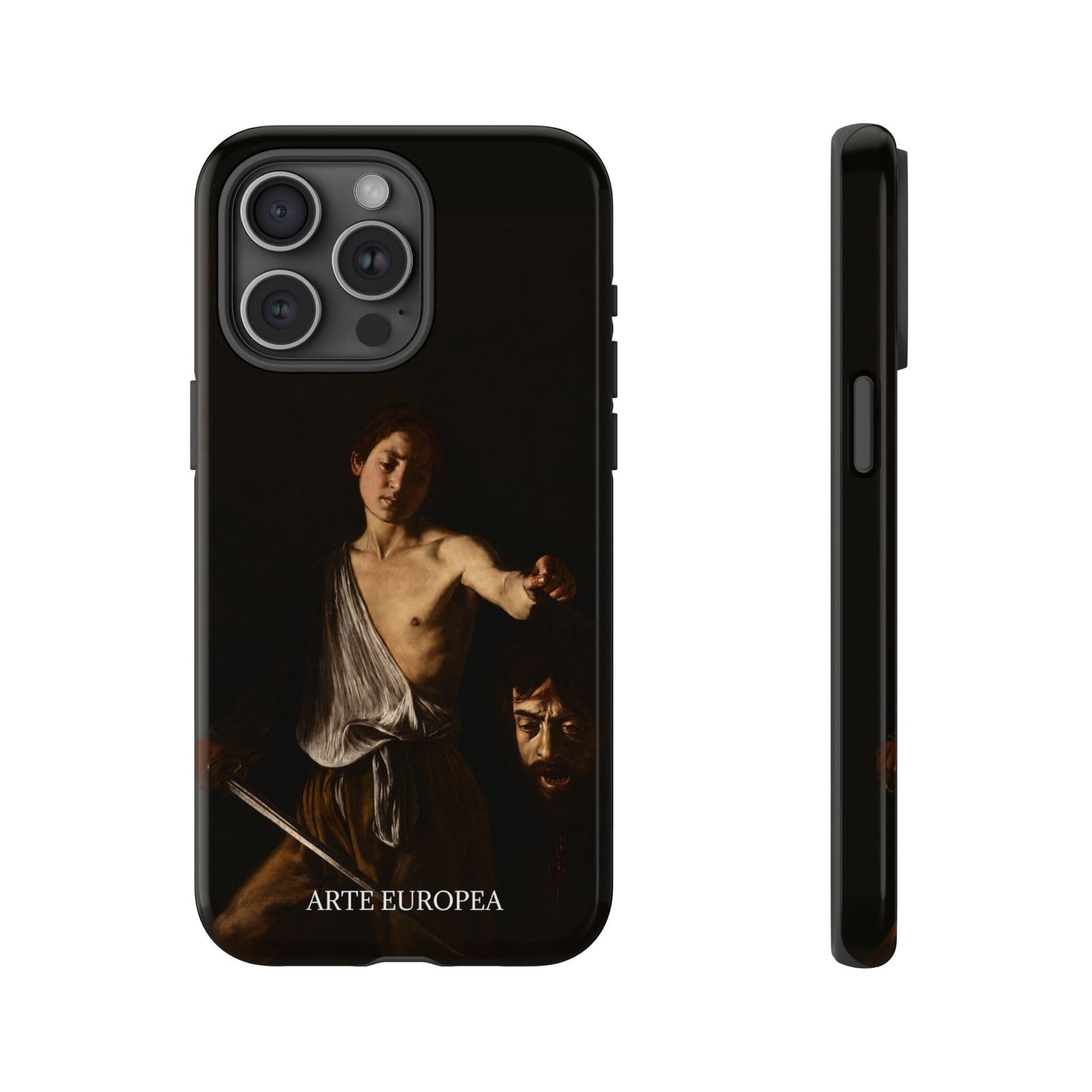 David with the Head of Goliath- Caravaggio (1609-1610) - iPhone Case