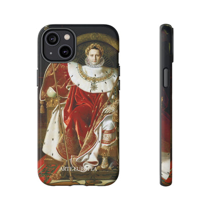 Napoleon I on His Imperial Throne - Jean-Auguste-Dominique Ingres (1806) - iPhone Case