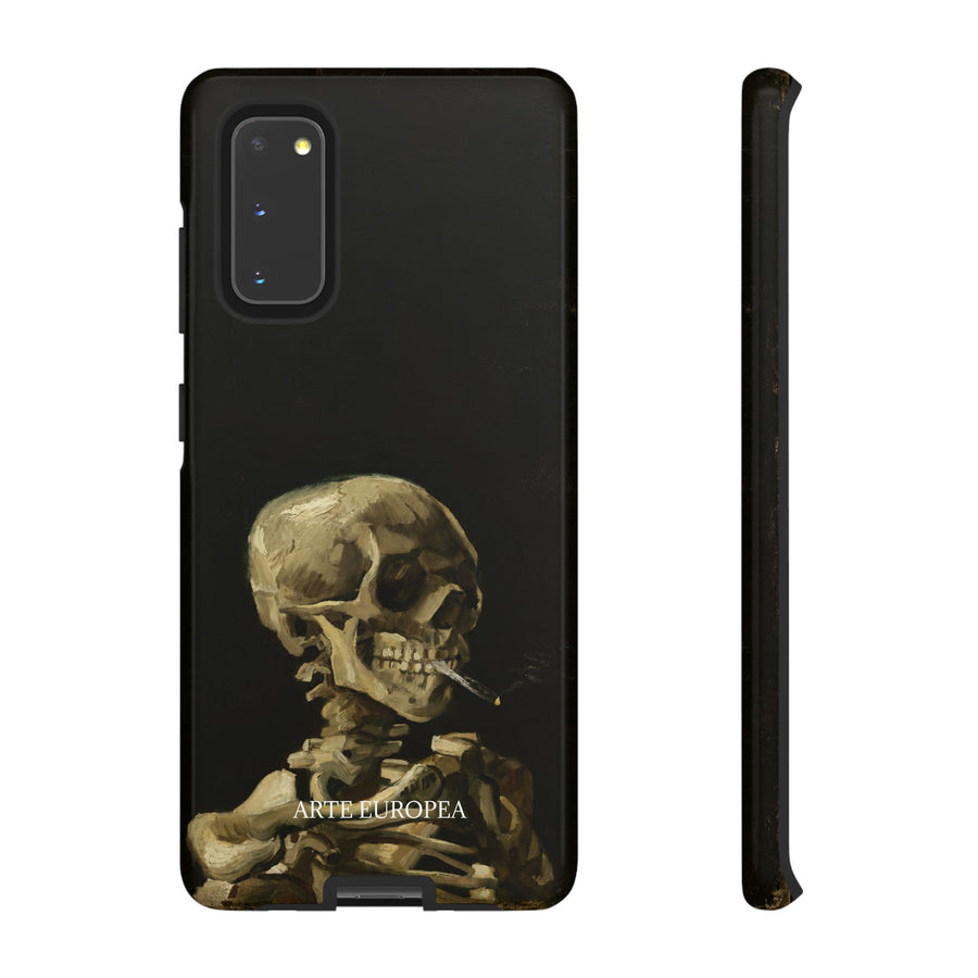 Skull of a Skeleton with a Burning Cigarette by Vincent van Gogh, phone case