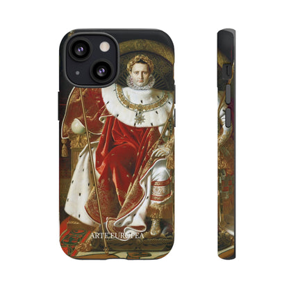 Napoleon I on His Imperial Throne - Jean-Auguste-Dominique Ingres (1806) - iPhone Case