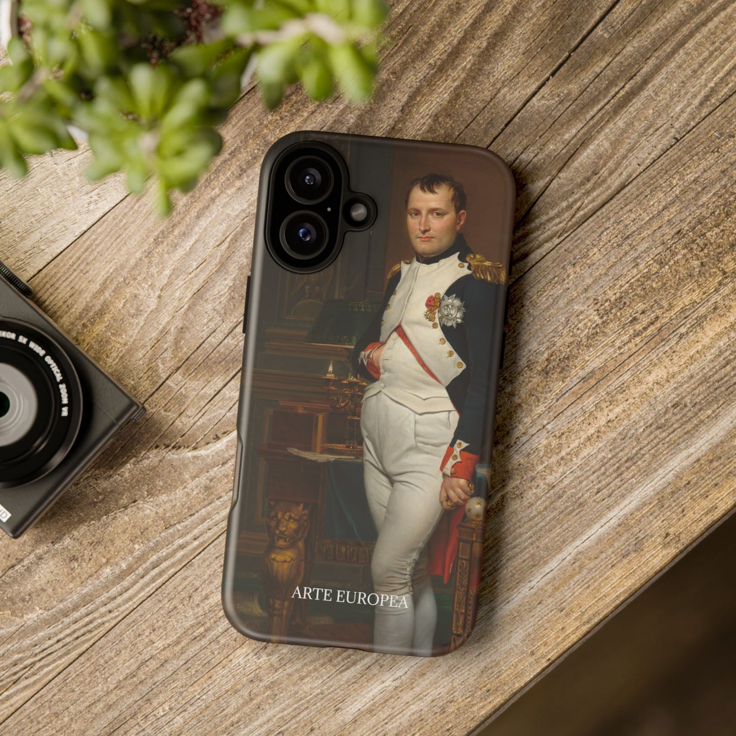 The Emperor Napoleon in His Study at the Tuileries - Jacques-Louis David (1812) - Phone Case