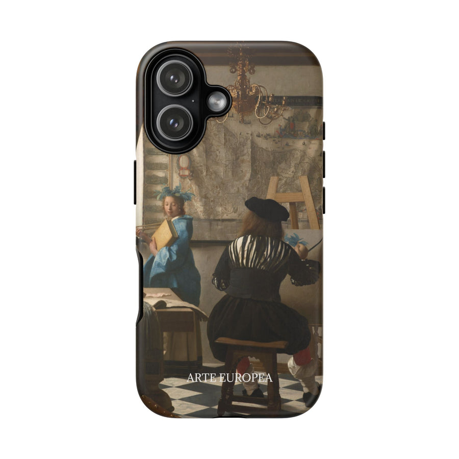 The Art of Painting by Johannes Vermeer, phone case