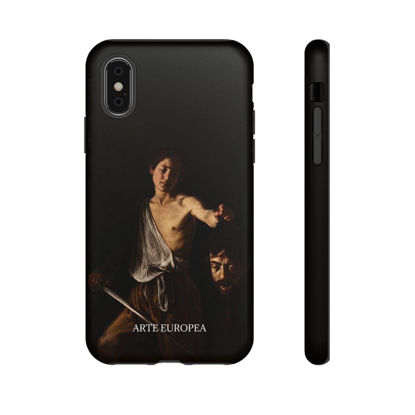 David with the Head of Goliath- Caravaggio (1609-1610) - iPhone Case